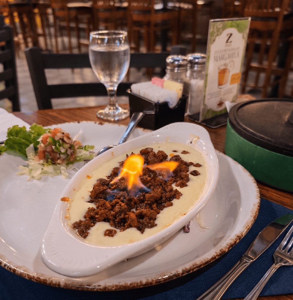 Queso Flameado Chorizo
